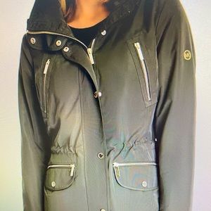 Womens Michael Kors Anorak Hooded raincoat XXL Army green